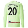 Virallinen Fanipaita Pitkähihainen Manchester City Bernardo 20 Kolmas Pelipaita 2022-23 - Miesten